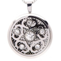 China factory price silver magnetic perfume lockets for girls wholesale